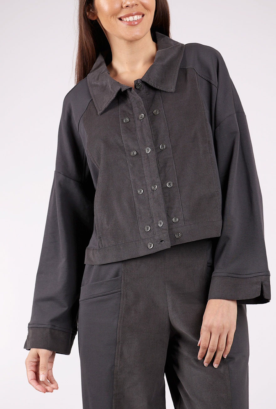 Luukaa Umbra Short Cord/Jersey Jacket, Mink