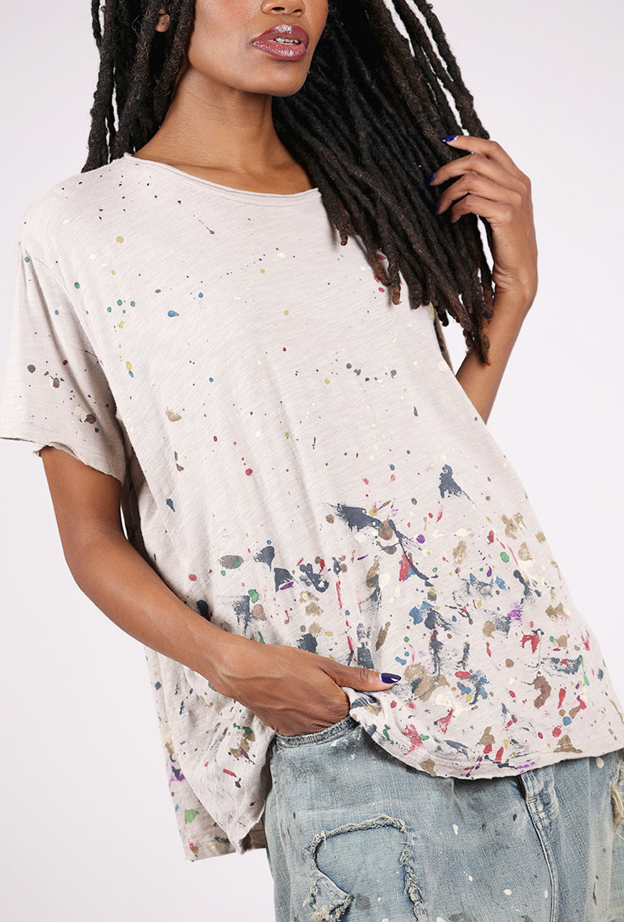 Magnolia Pearl Boyfriend Tee, PJB Art/Ash