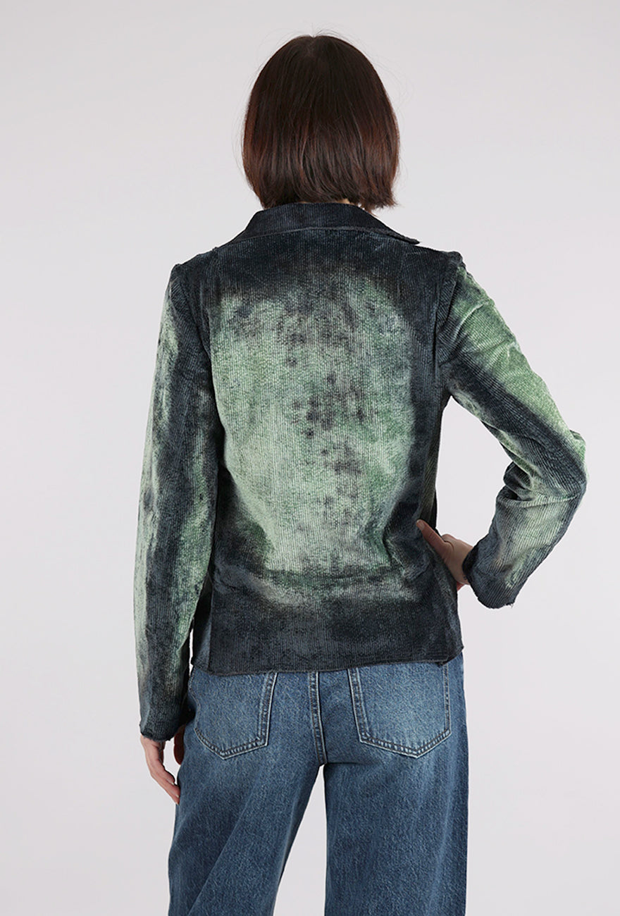 Heyne Bogut Nicksian Ombre Cord Blazer, Sea
