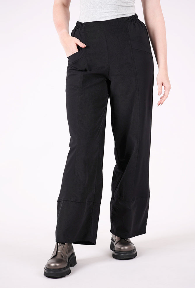 Luukaa Sable Cord/Jersey Pant, Black