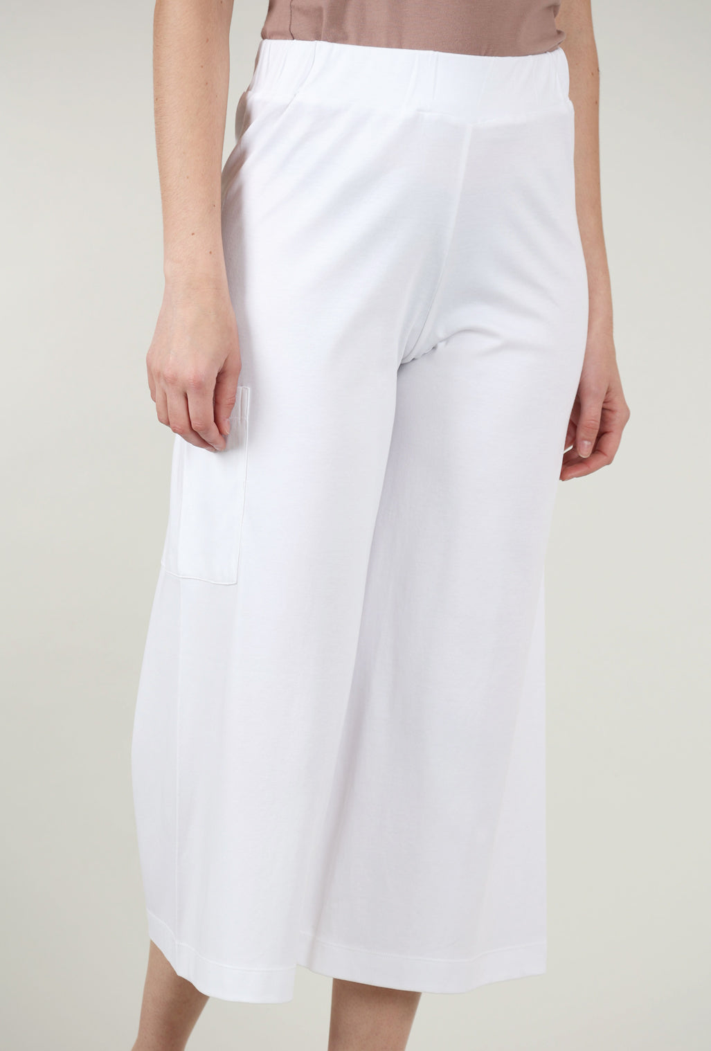 Planet Jersey Gaucho Pant, White