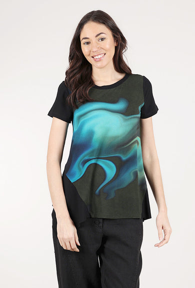 Ozai Go Go Tee, Black/Blue