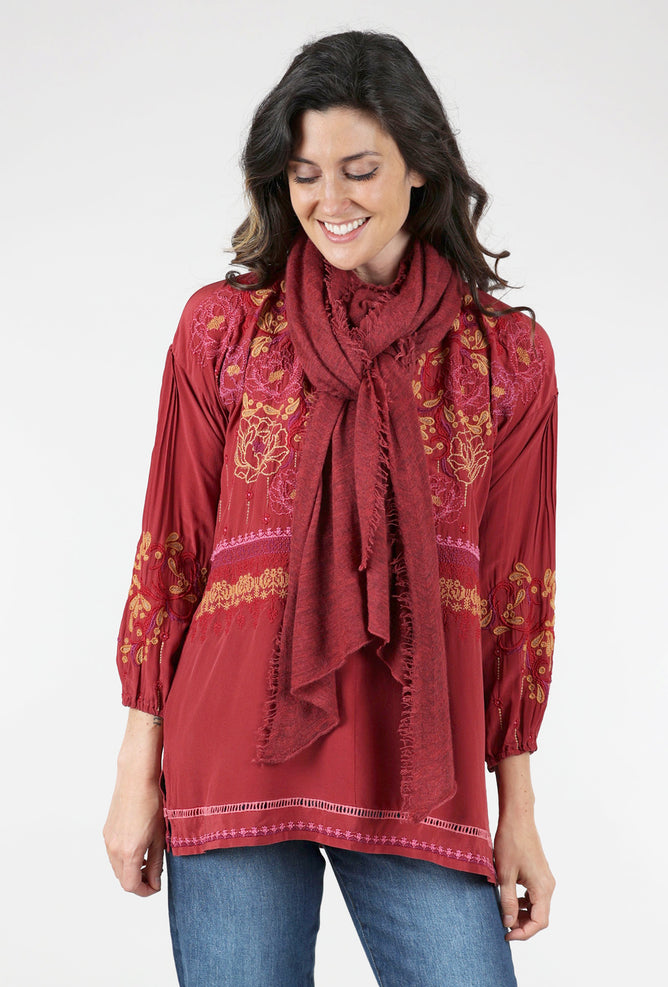 Grisal Cashmere Love Scarf, Jazzy Red
