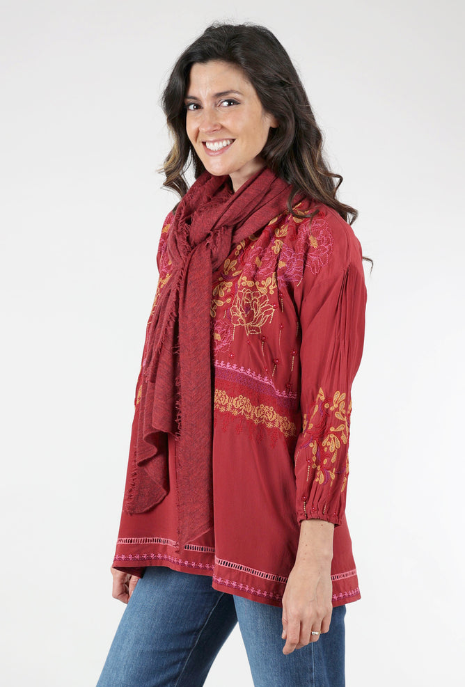 Grisal Cashmere Love Scarf, Jazzy Red