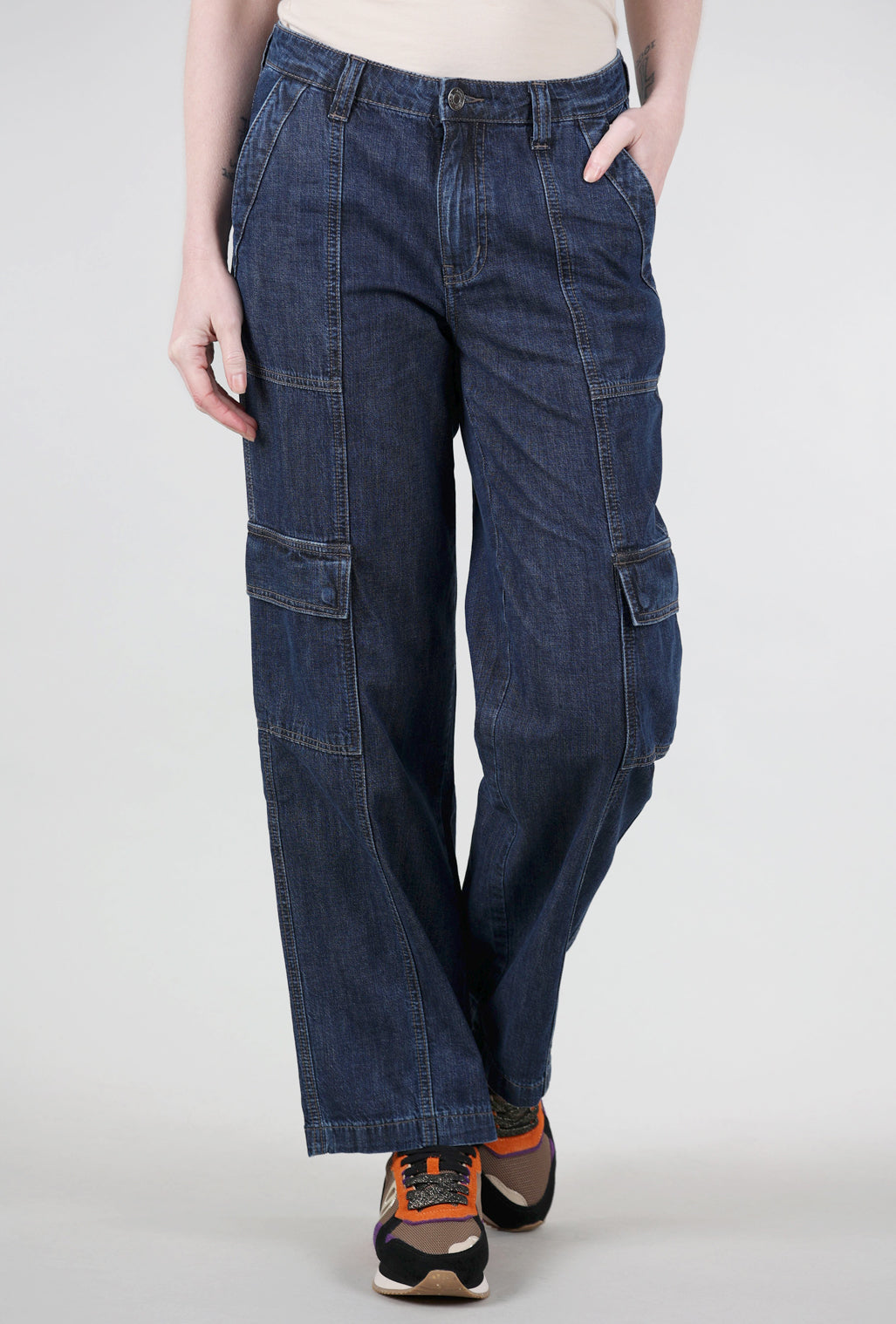 Jag Jeans Lightweight Cargo Denim, Elysian Blue