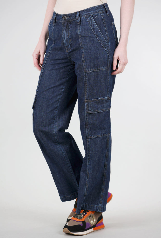 Jag Jeans Lightweight Cargo Denim, Elysian Blue
