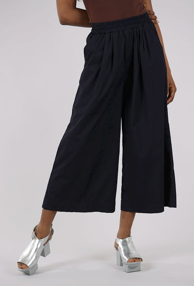 Baci Cropped Wide Leg Trouser, Navy