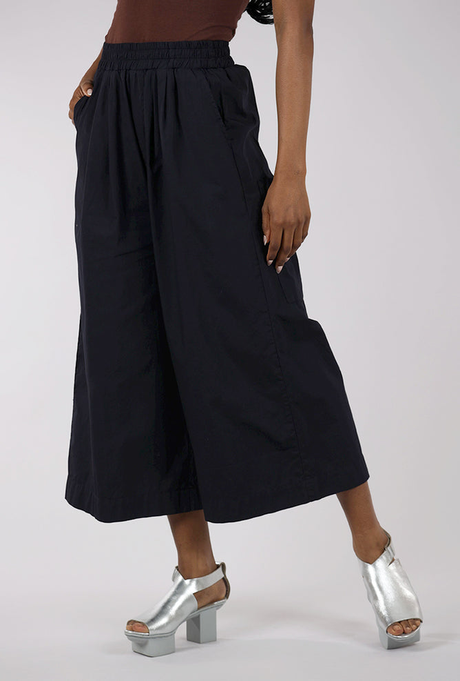 Baci Cropped Wide Leg Trouser, Navy