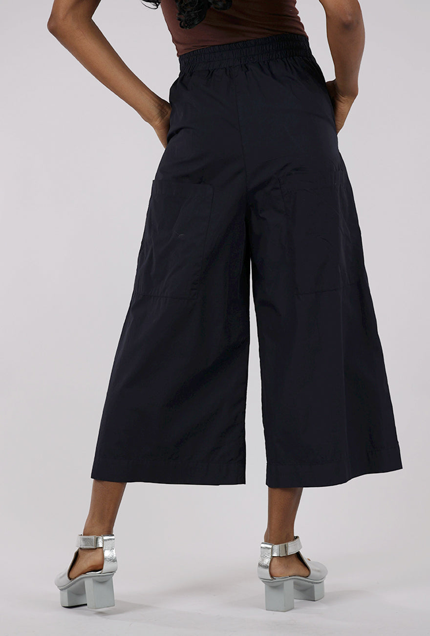 Baci Cropped Wide Leg Trouser, Navy