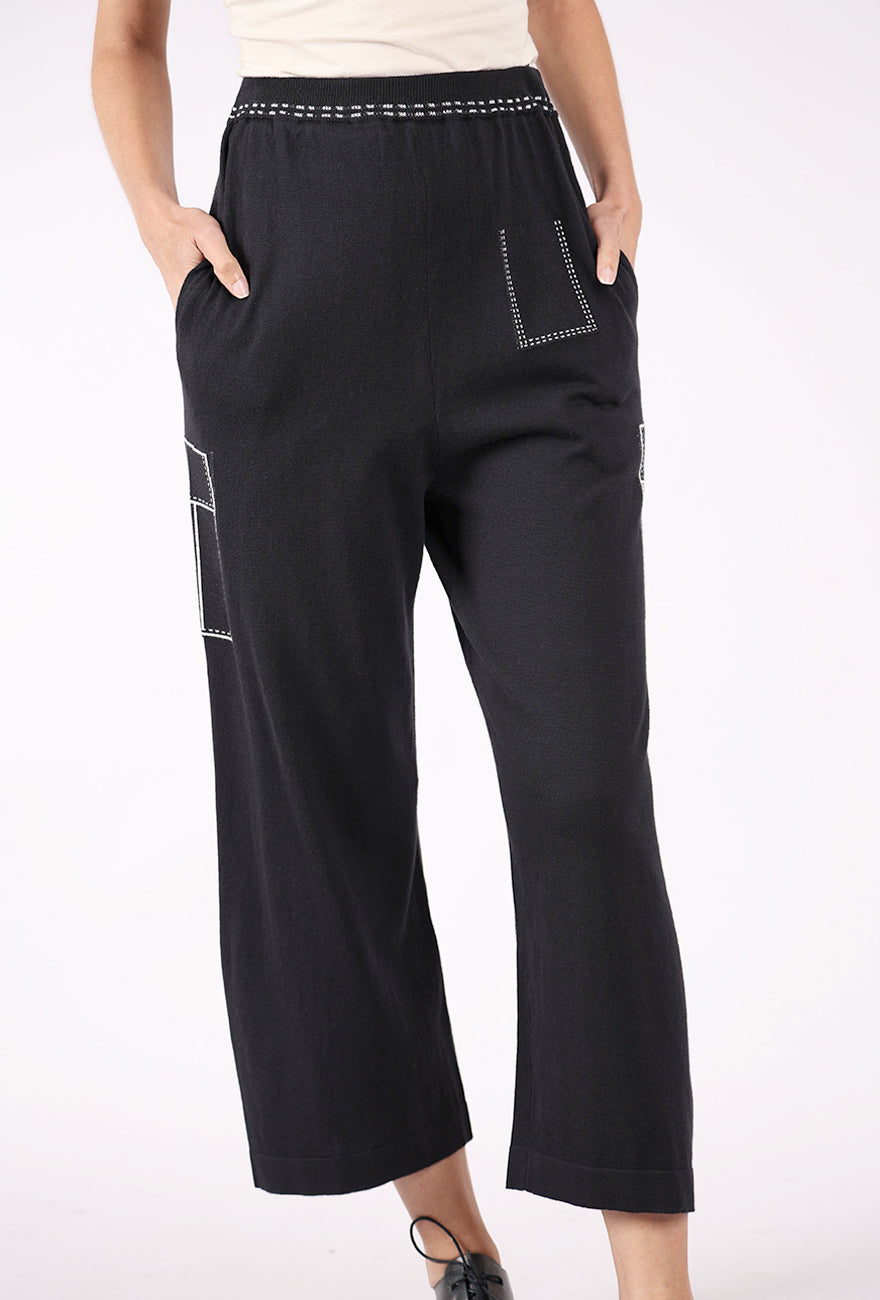 Yoshi Kondo Mango Knit Pants, Navy
