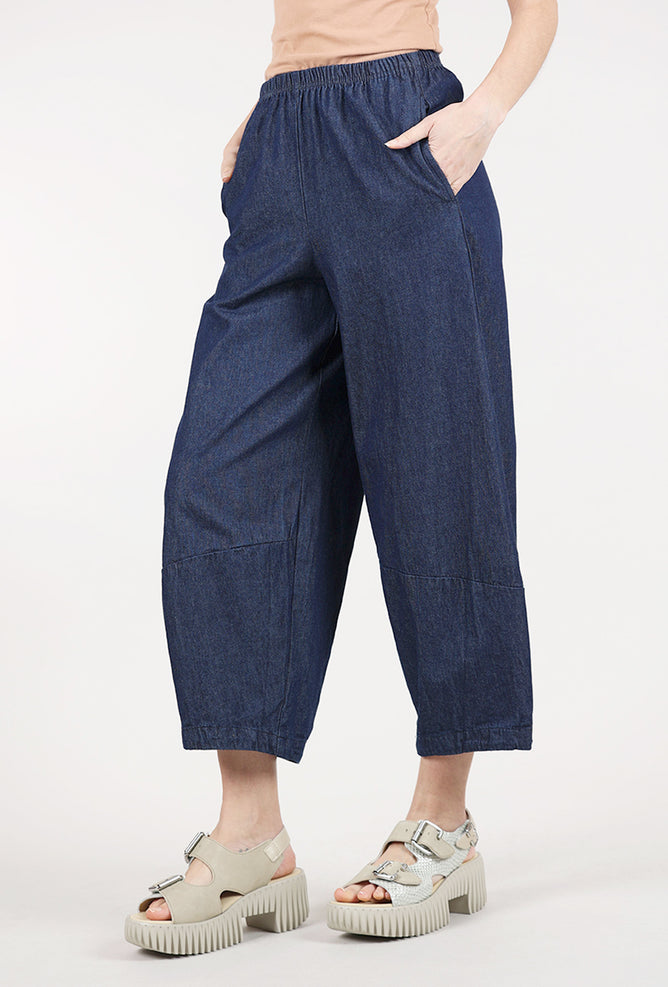 Cut Loose Denim Lantern Pant, Laundered