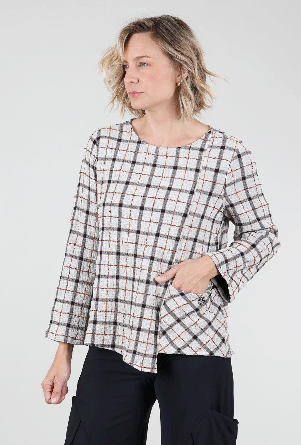 Habitat Double-Face Windowpane Pullover, Winter White
