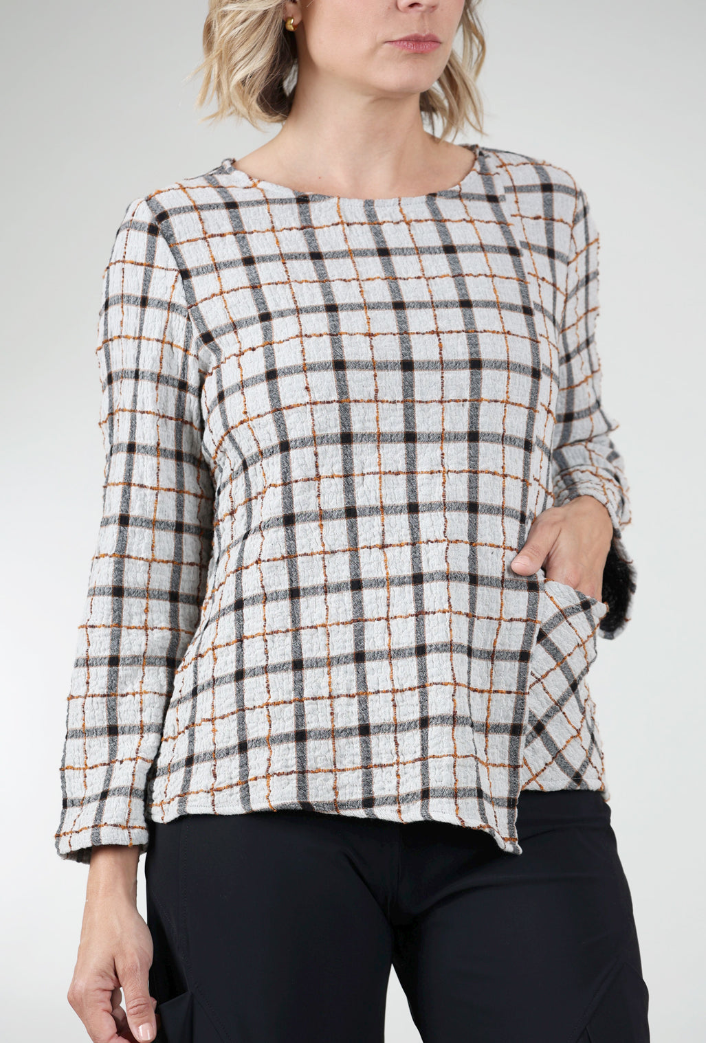 Habitat Double-Face Windowpane Pullover, Winter White