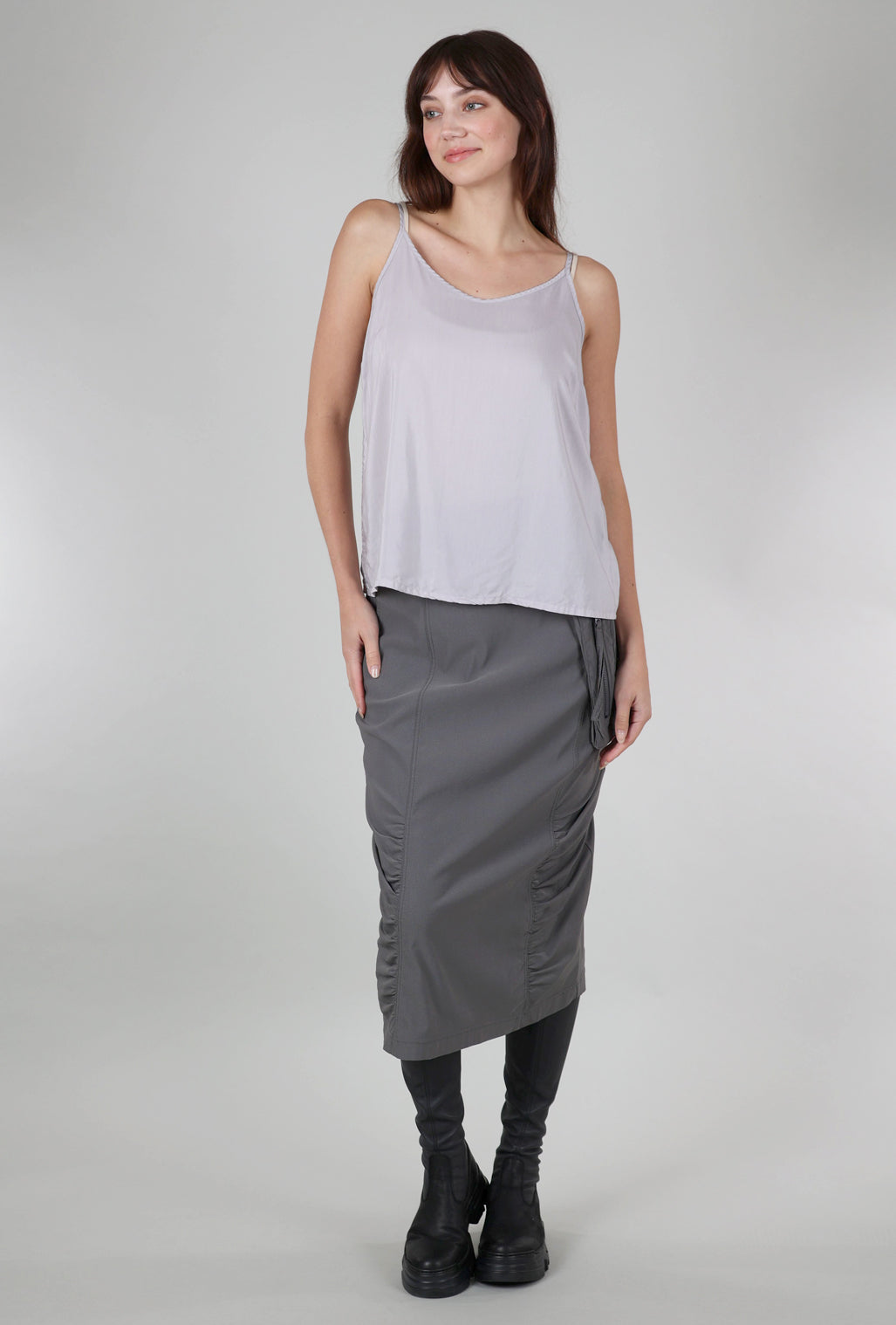 Grizas Silk Camisole, Silver