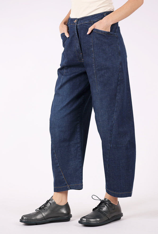 Lurdes Bergada LU Arched Leg Denim, Blue