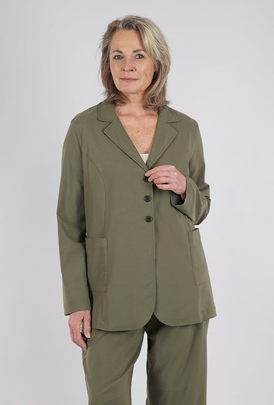 Knit Knit Snap BF Jacket, Militaire