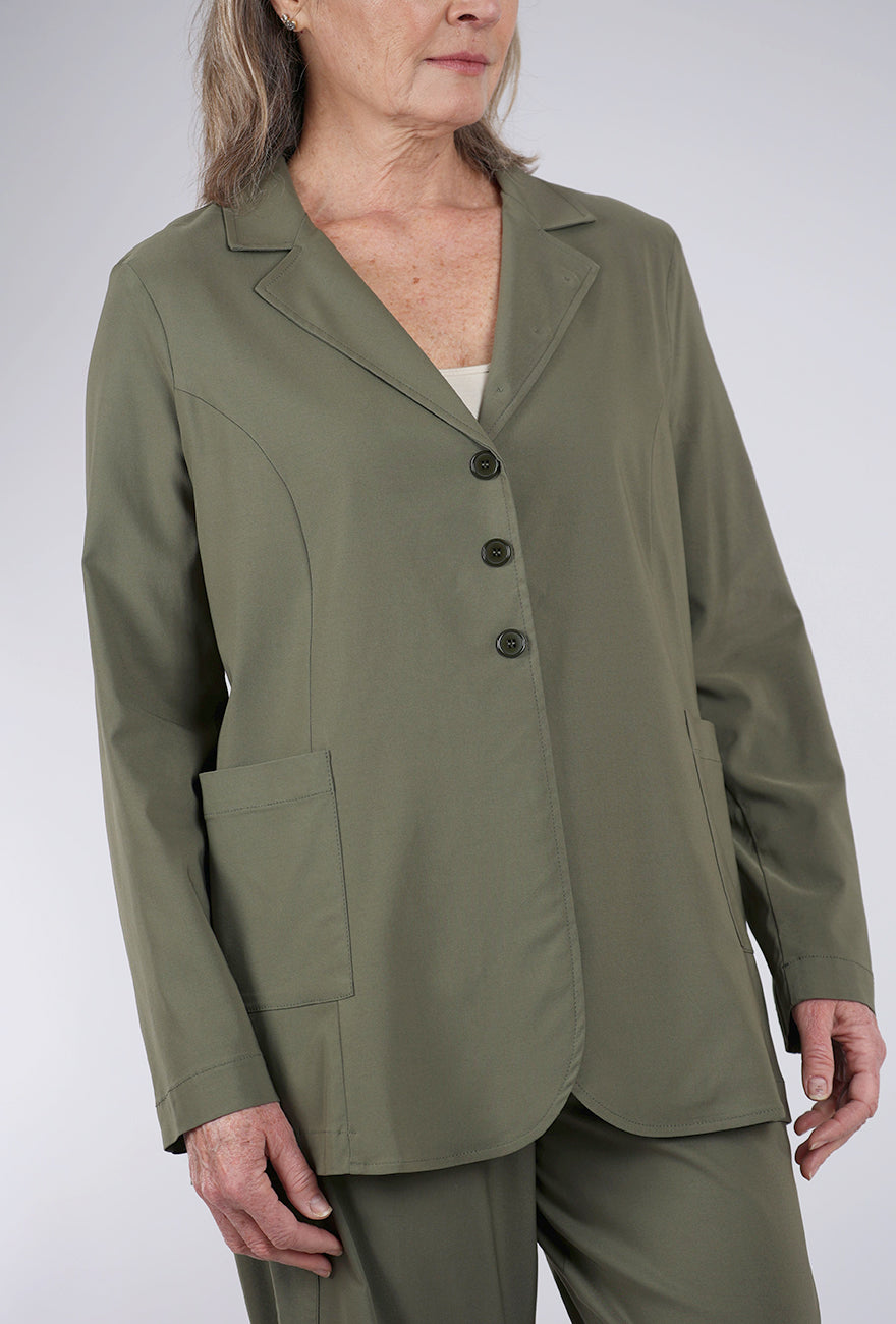 Knit Knit Snap BF Jacket, Militaire