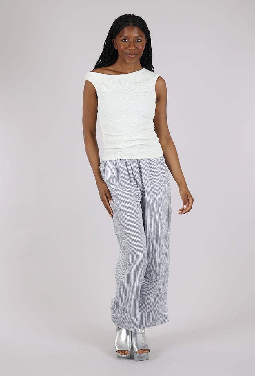 Grade & Gather Stretchy Slim Jersey Top, Off White