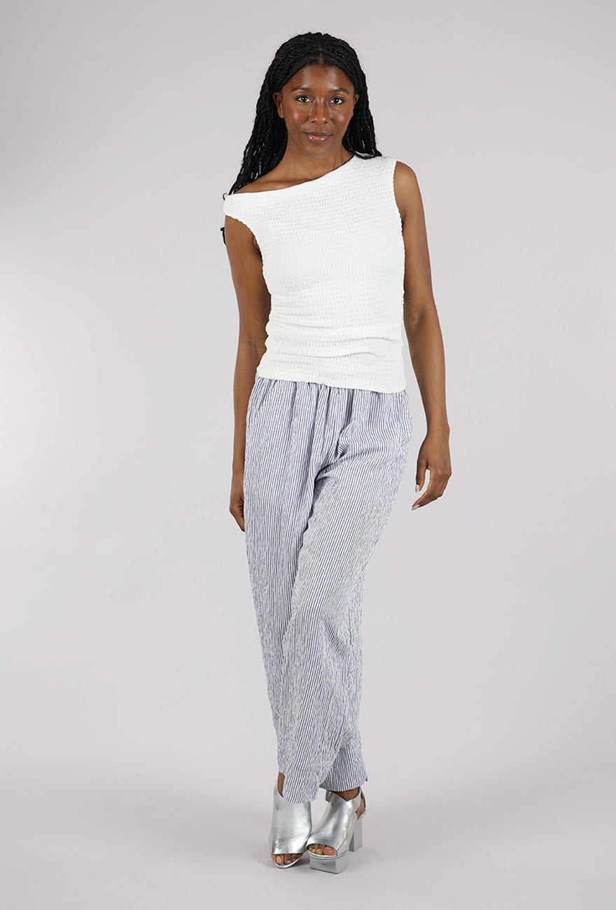 Grade & Gather Stretchy Slim Jersey Top, Off White