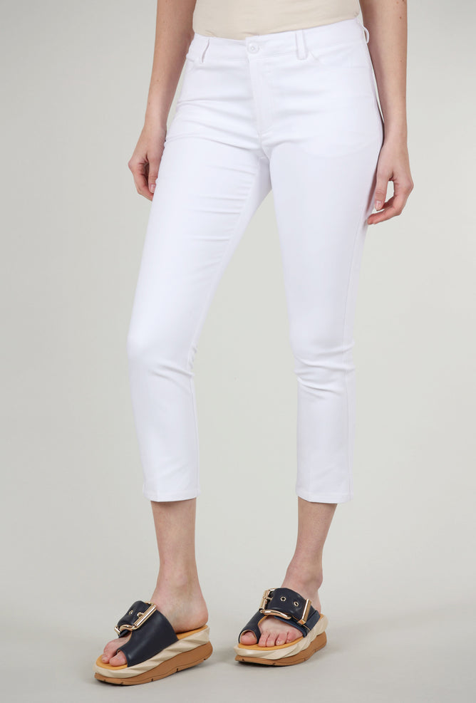 Peace of Cloth Aria Slim Crop Pant, White