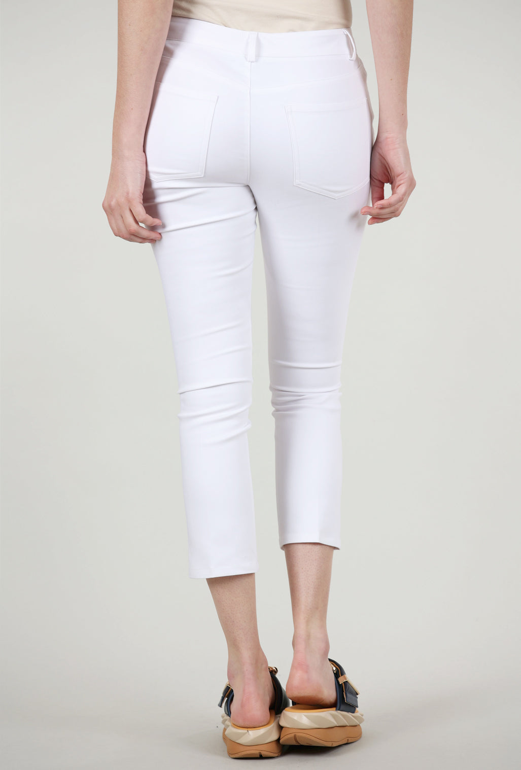 Peace of Cloth Aria Slim Crop Pant, White