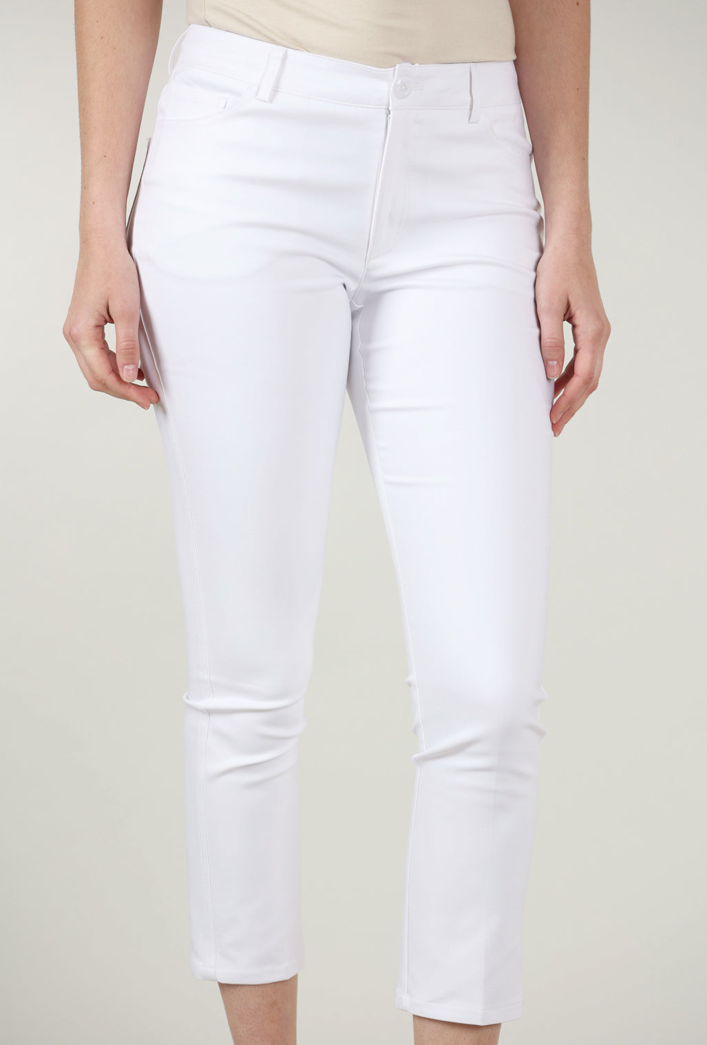 Peace of Cloth Aria Slim Crop Pant, White
