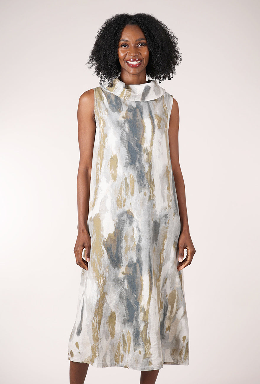 Henrietta Dress, Pioggia Print