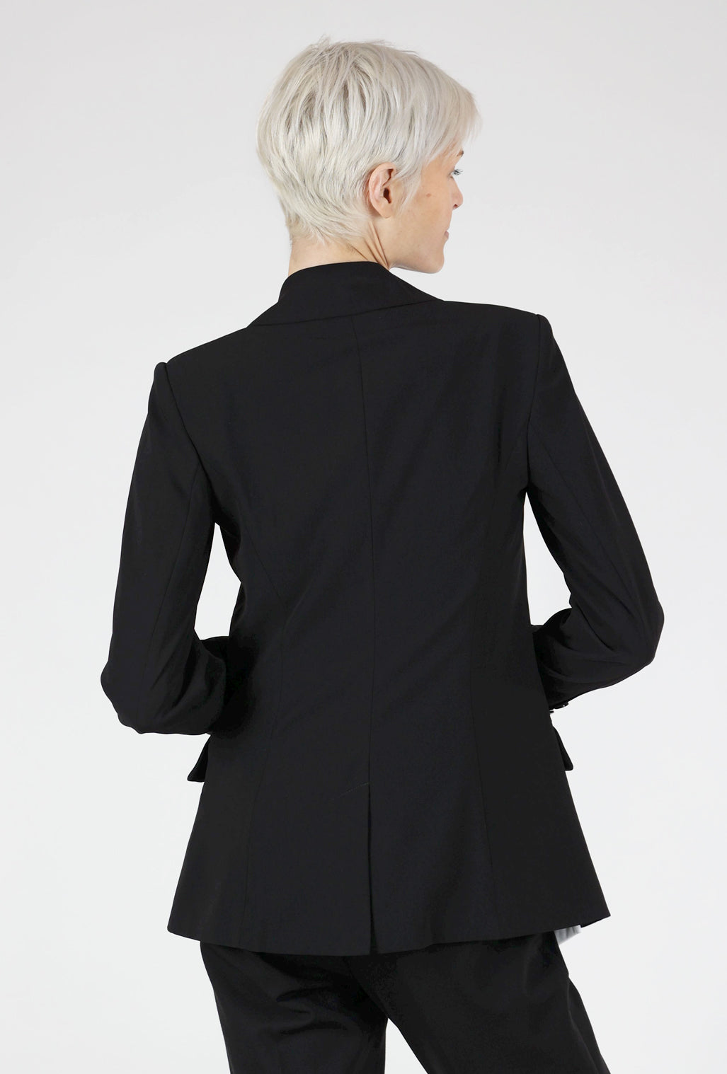 Peace of Cloth Hannah Shirttail Jacket, Black