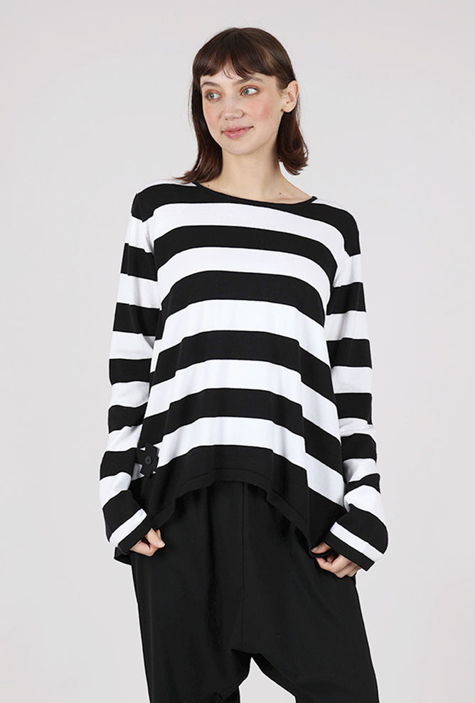 Pluslavie A Ringlet Sweater, Black Stripe