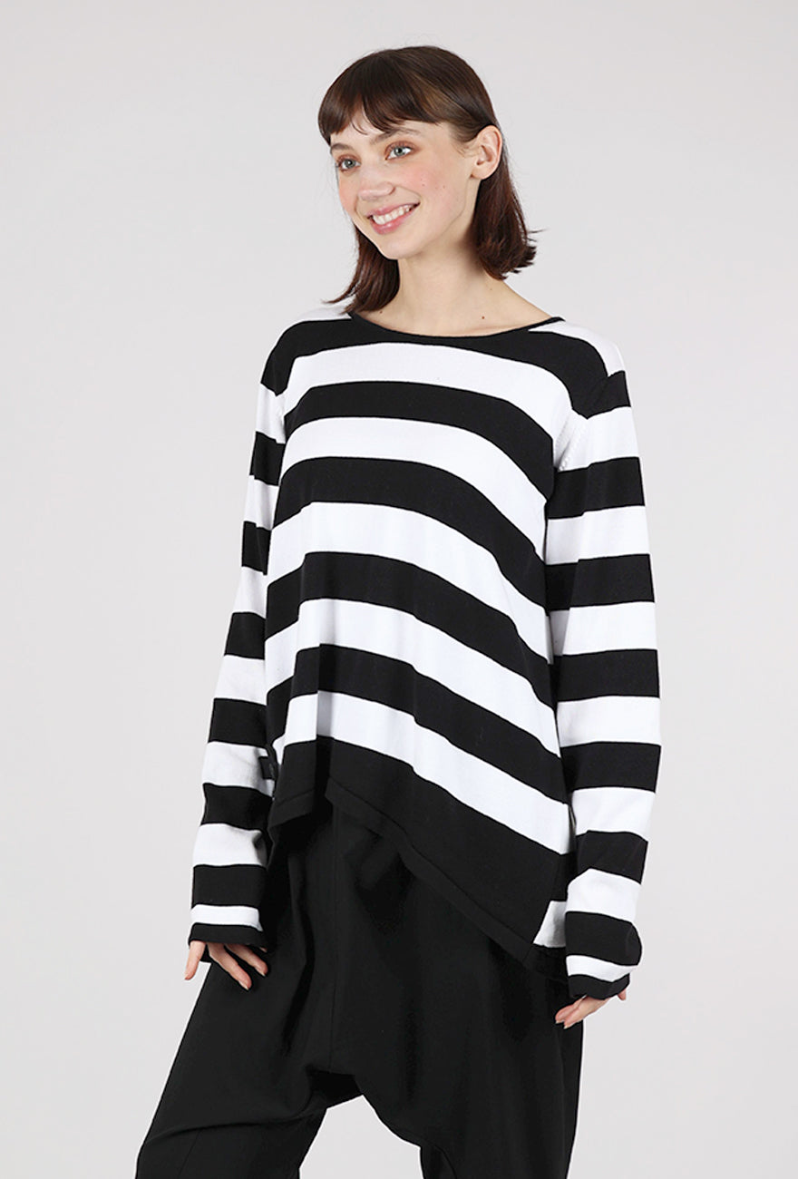 Pluslavie A Ringlet Sweater, Black Stripe