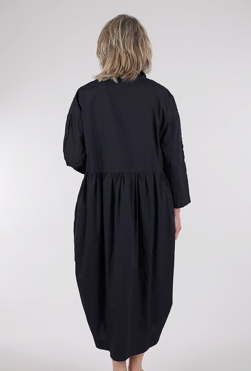 Baci Deep V Amphora Dress, Navy