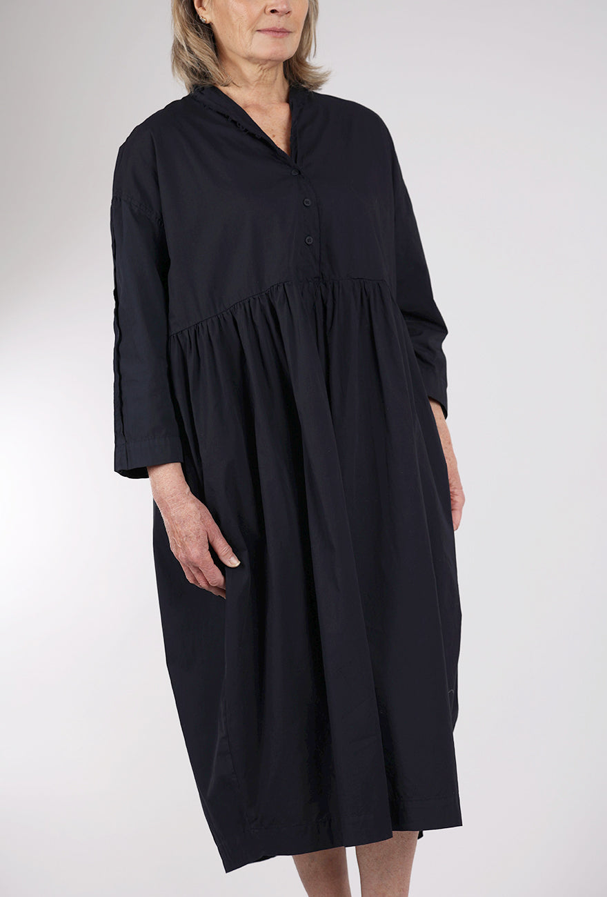 Baci Deep V Amphora Dress, Navy