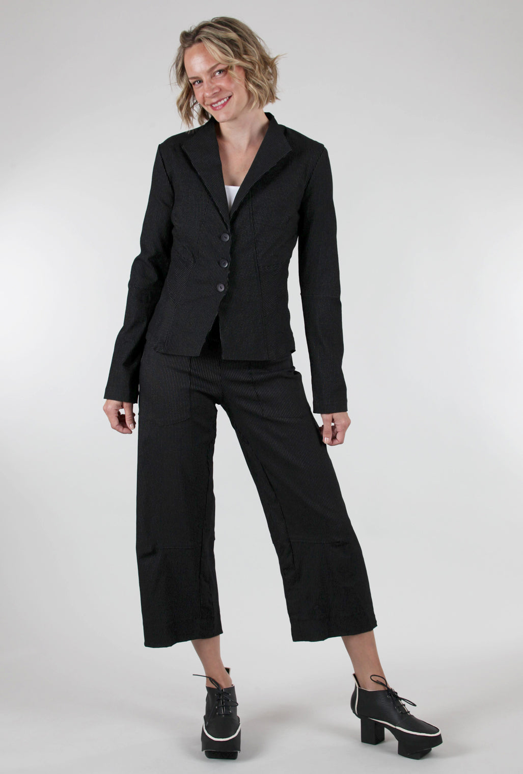 Porto Rimini Pant, Black Stripe