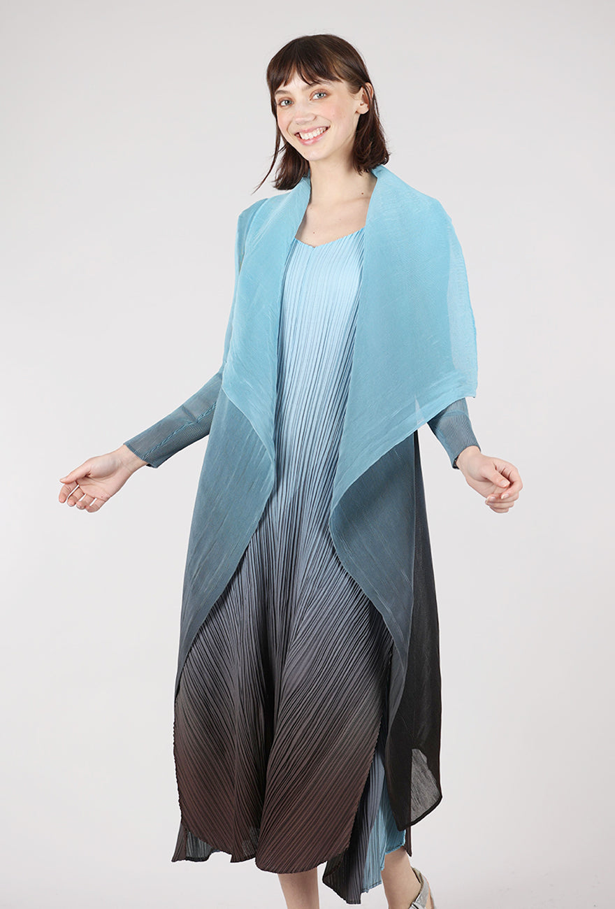 Alquema Collare Coat, Blue Topaz