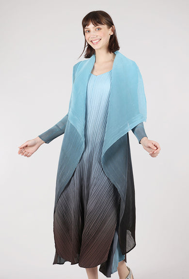 Alquema Collare Coat, Blue Topaz