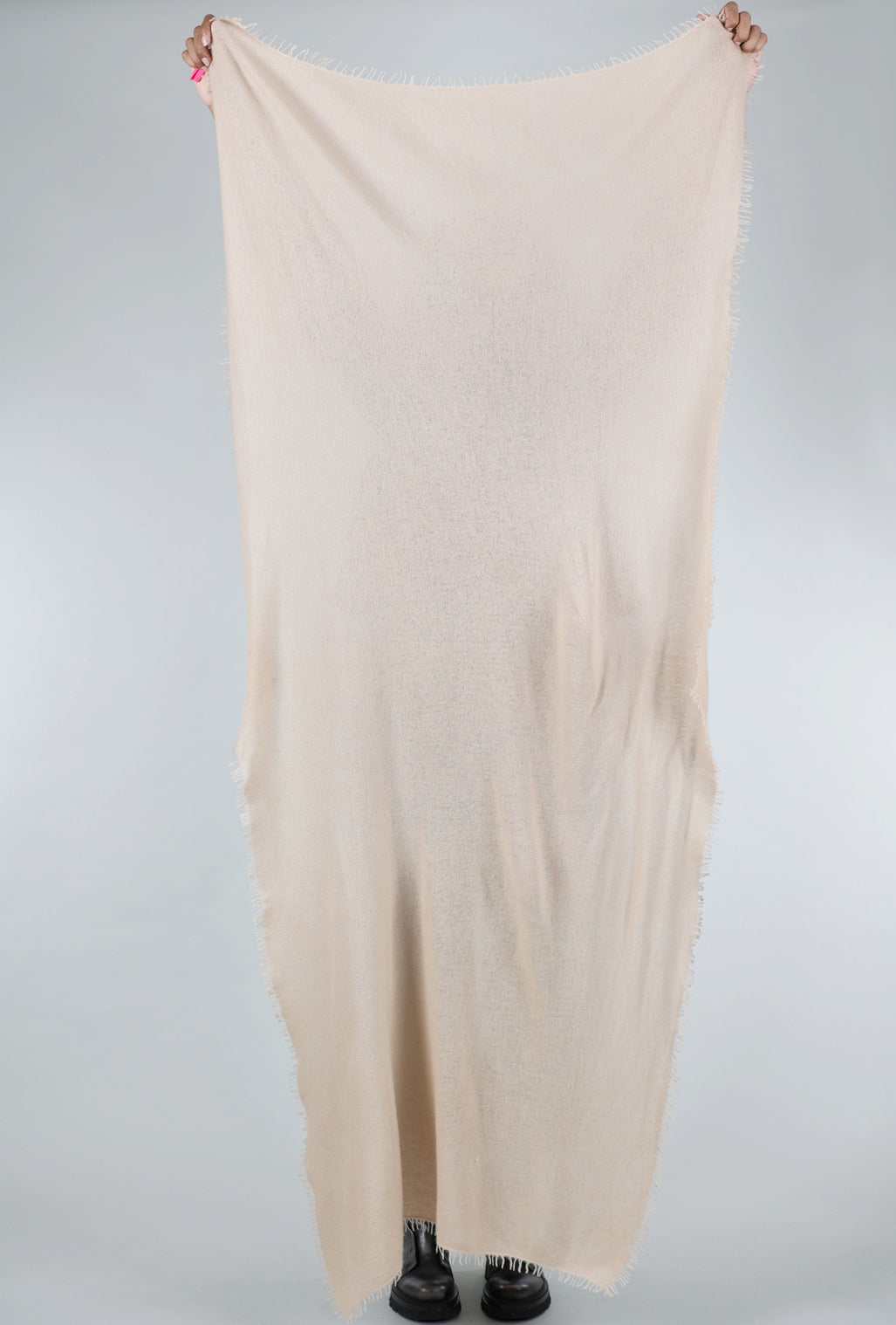 Alessandro Aste Felted Cashmere Scarf, Warm Sand