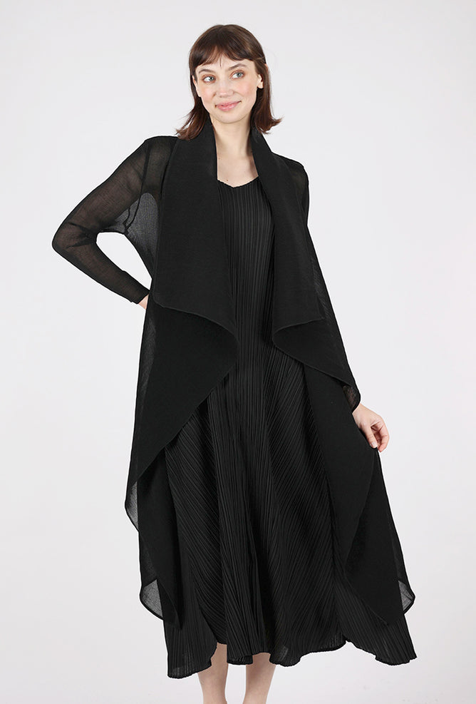Alquema Collare Coat, Black