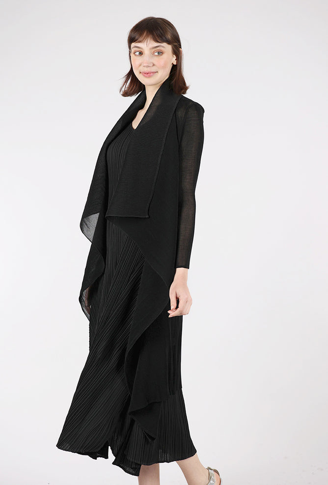 Alquema Collare Coat, Black