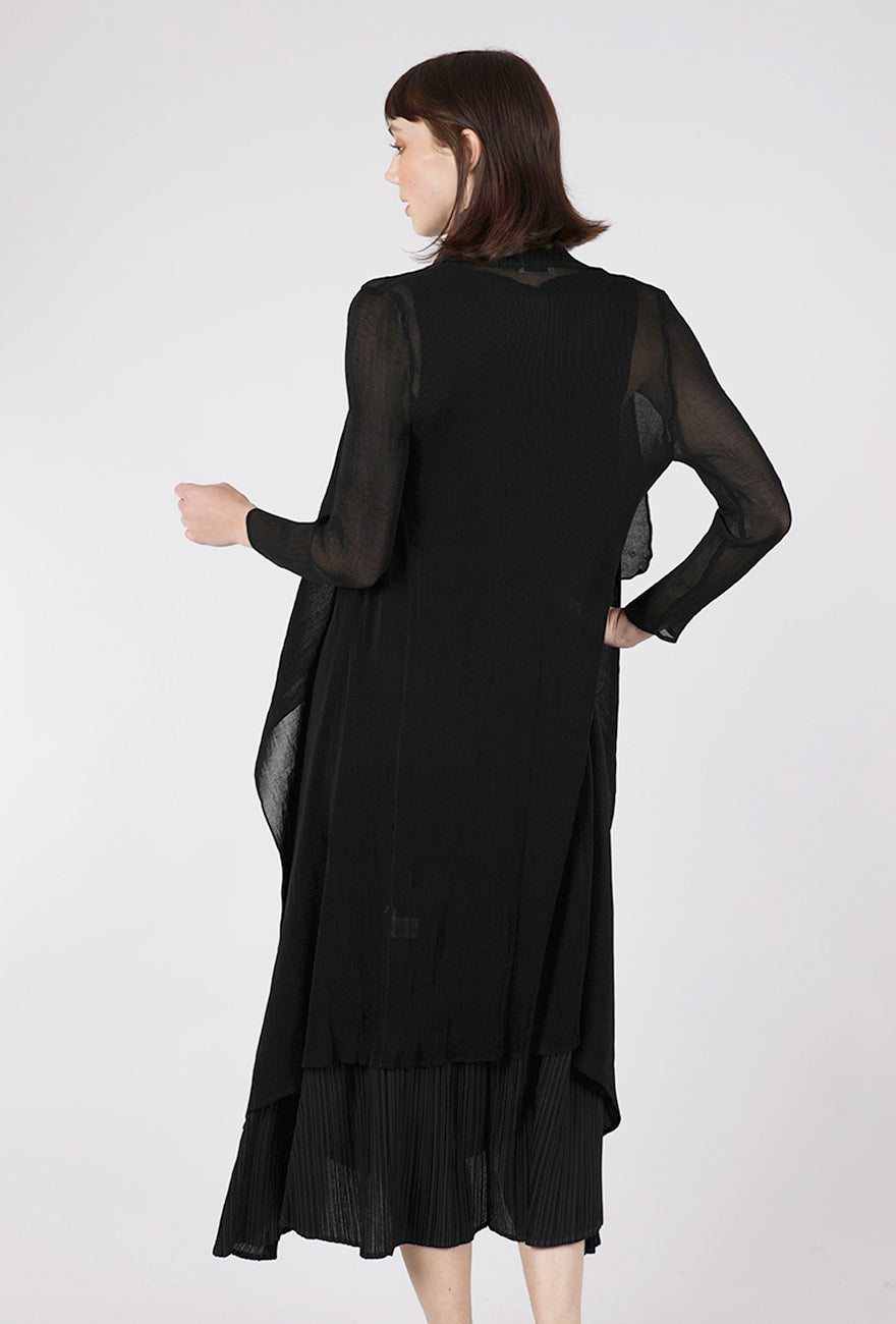 Alquema Collare Coat, Black