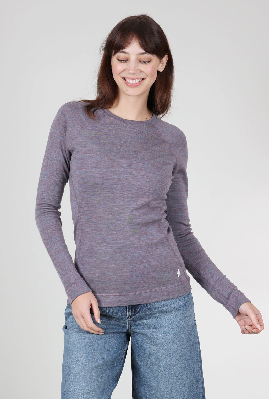 Smartwool Classic Thermal Base Layer, Chalk Violet Heather