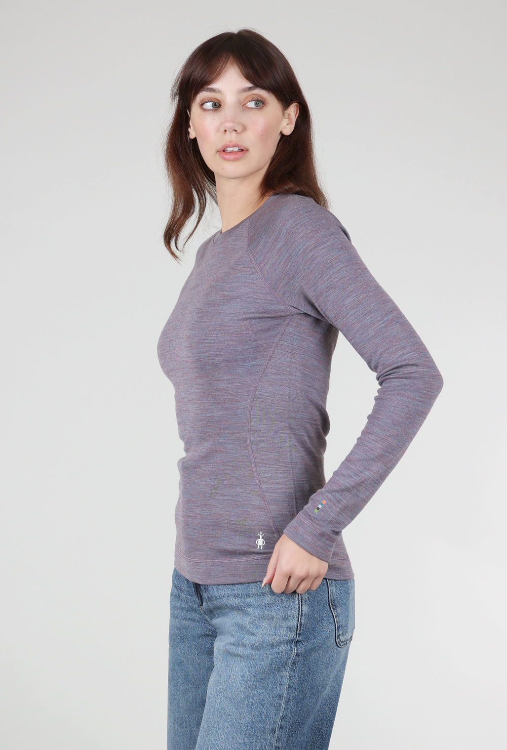Smartwool Classic Thermal Base Layer, Chalk Violet Heather