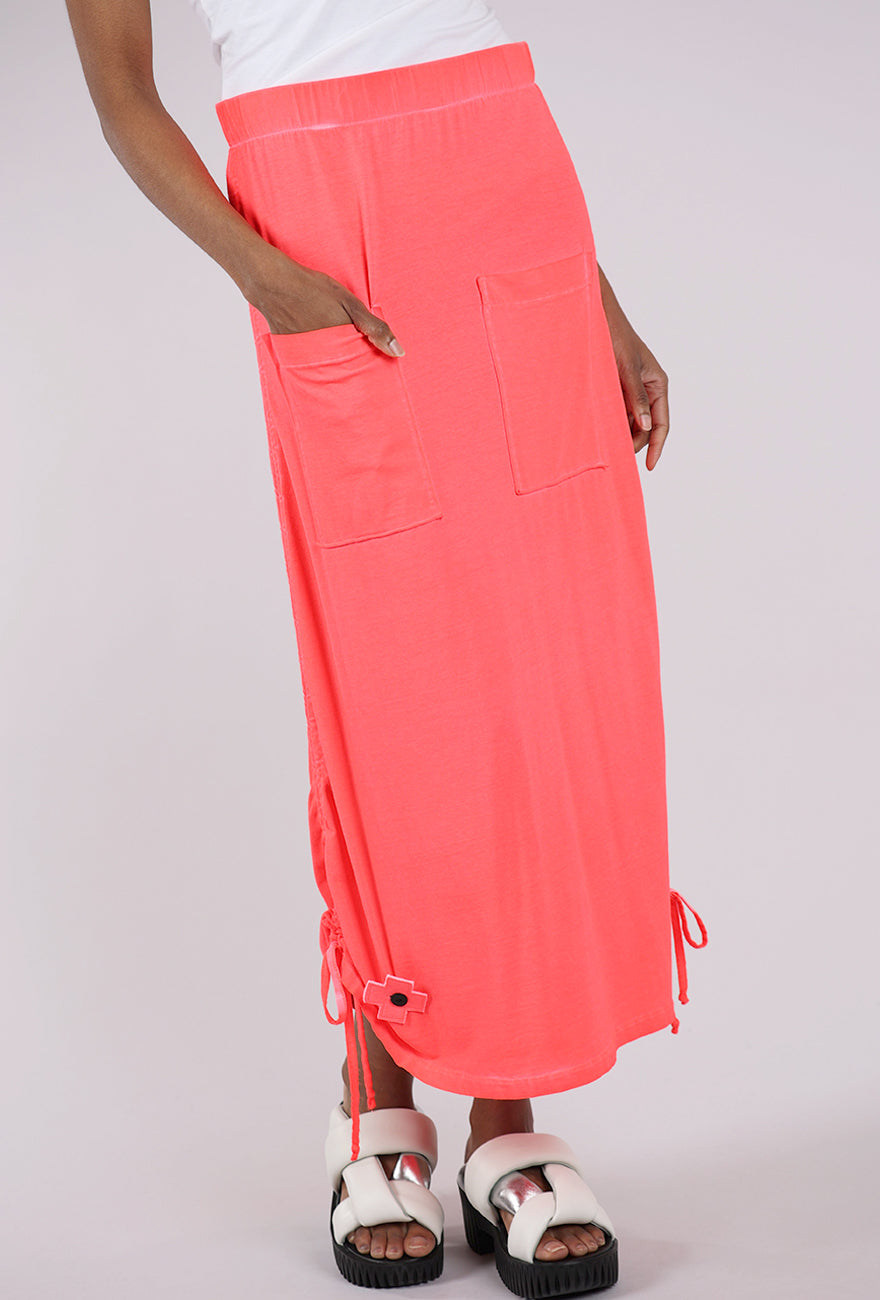 Pluslavie Summer Pen Skirt, Coral