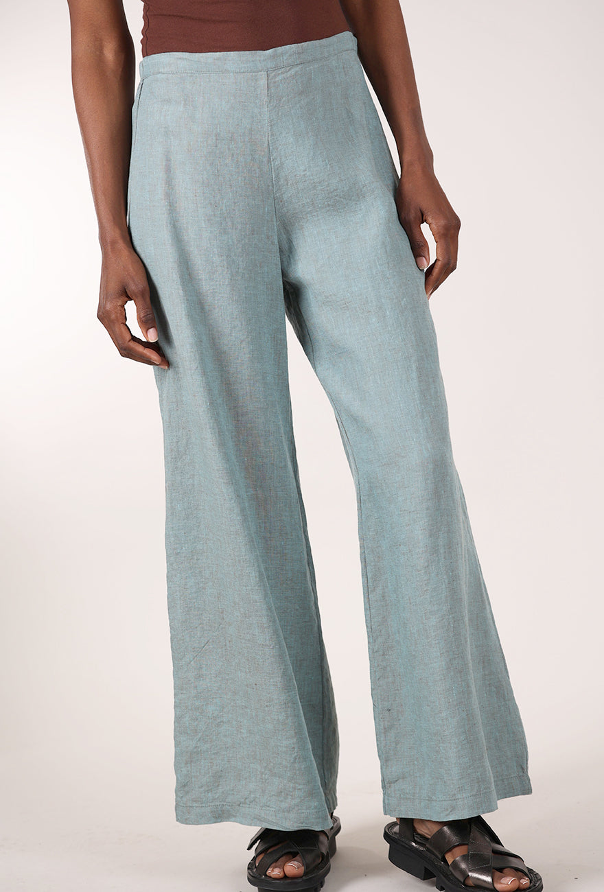 Bryn Walker Cross Dye Long Full Pant, Urbino Blue