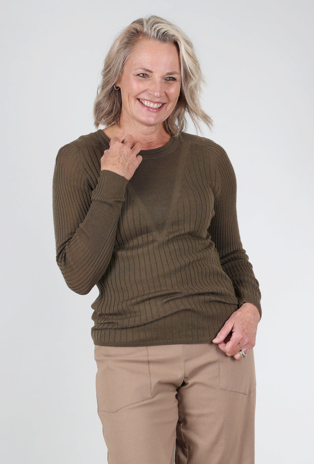 Cotelac Maille Textured Pullover, Tisane
