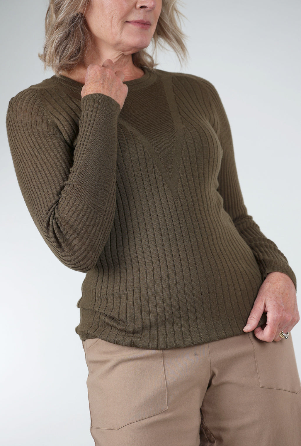 Cotelac Maille Textured Pullover, Tisane