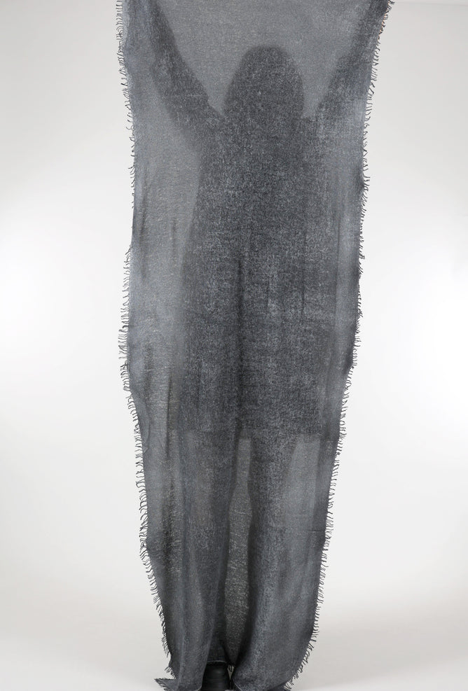 Alessandro Aste Spray Art Felted Cashmere Scarf, Ash
