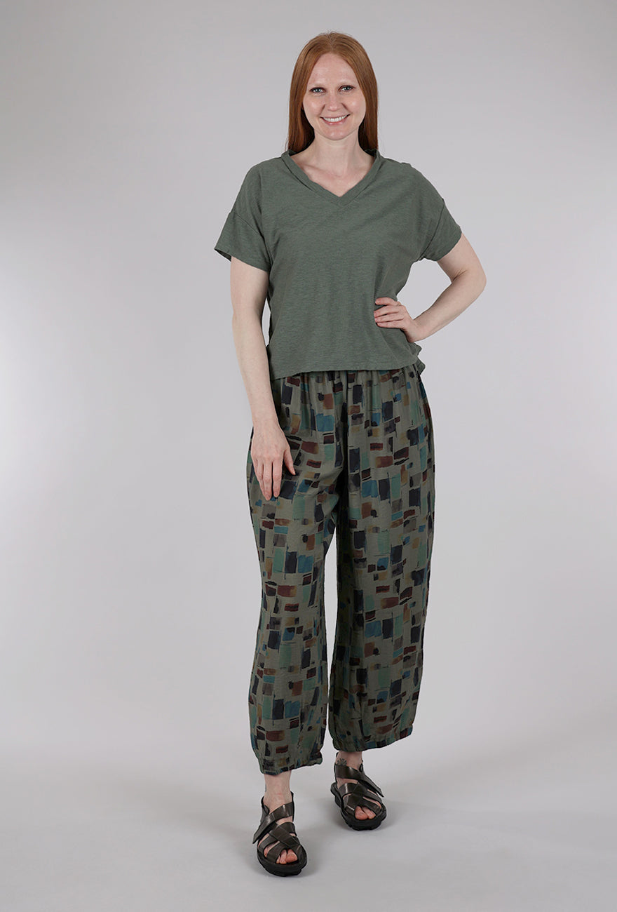 Cut Loose Deep Vee Tee, Clay