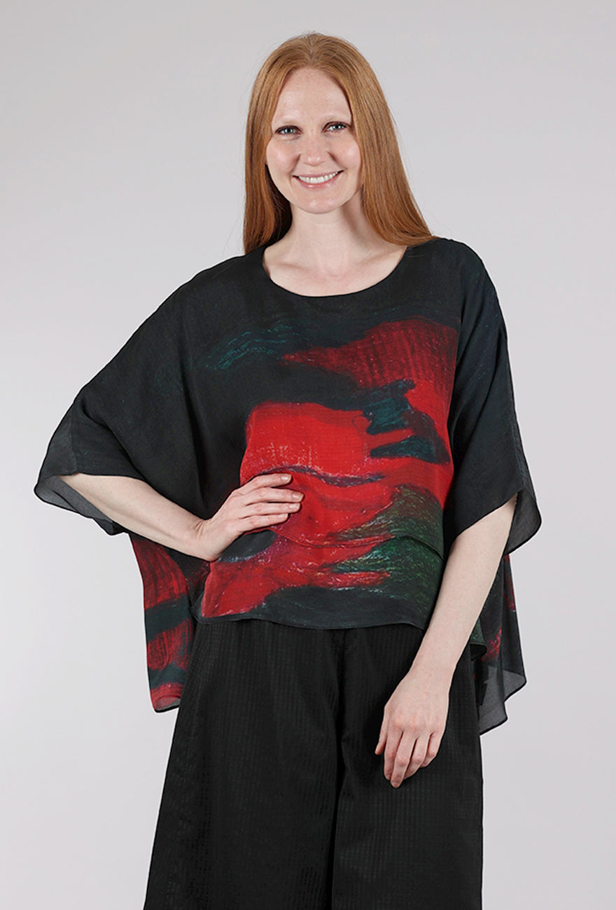 Cocoon House Silk Overlay Top, Lavish
