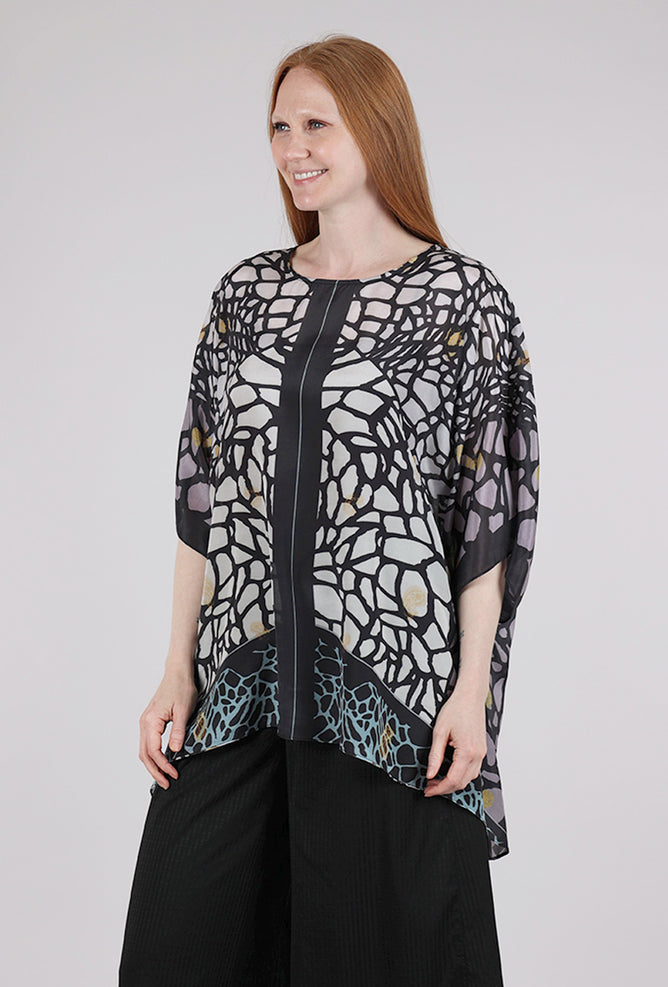 Cocoon House Silk Tari Tunic, Butterfly Wing