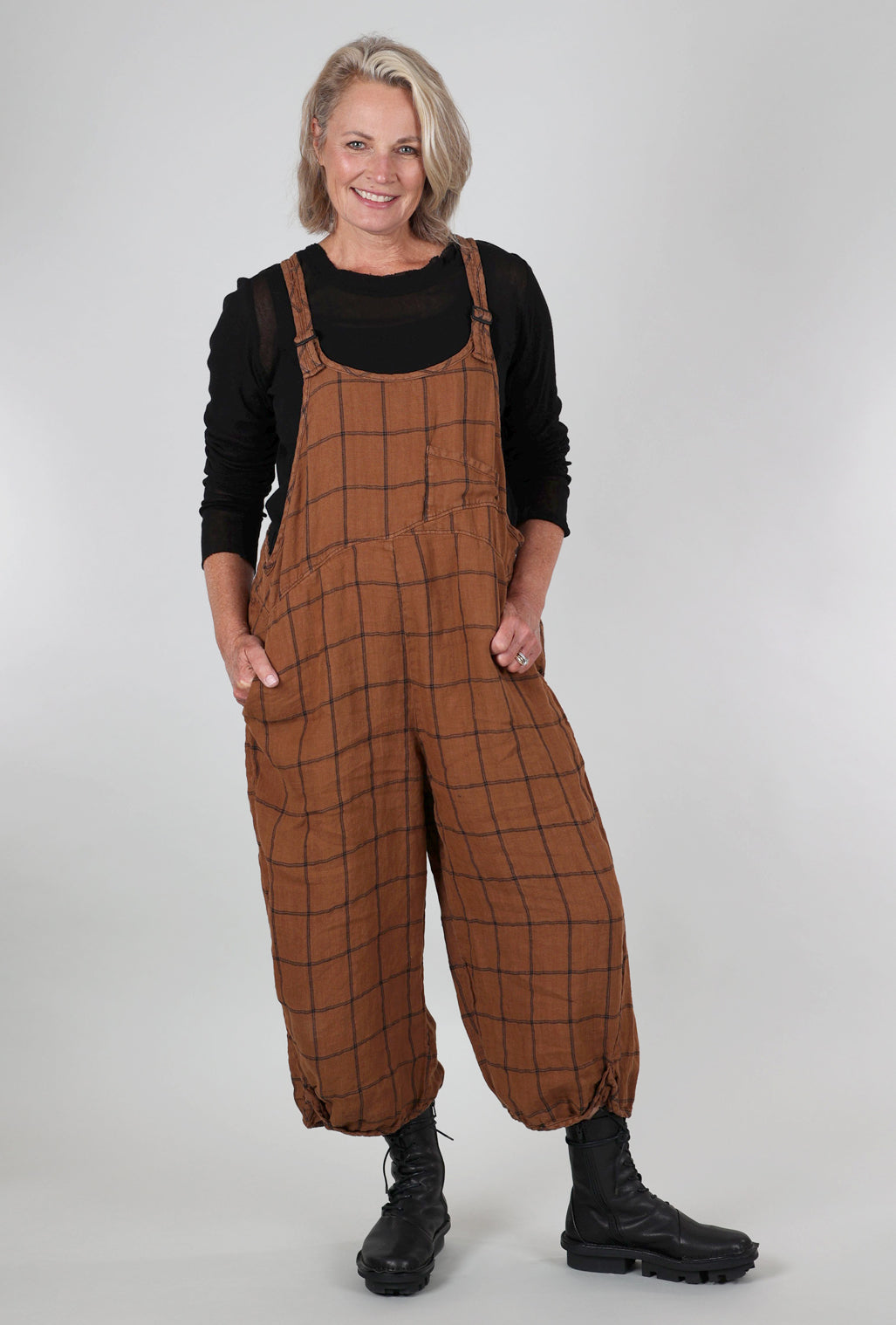 Cynthia Ashby Lore Overalls, Camel